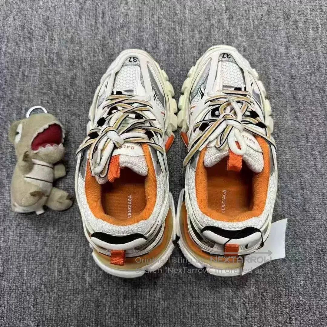 Balenciaga Balenciaga Track White Orange Sneakers. Size US 6 / IT 36 - 4 Thumbnail
