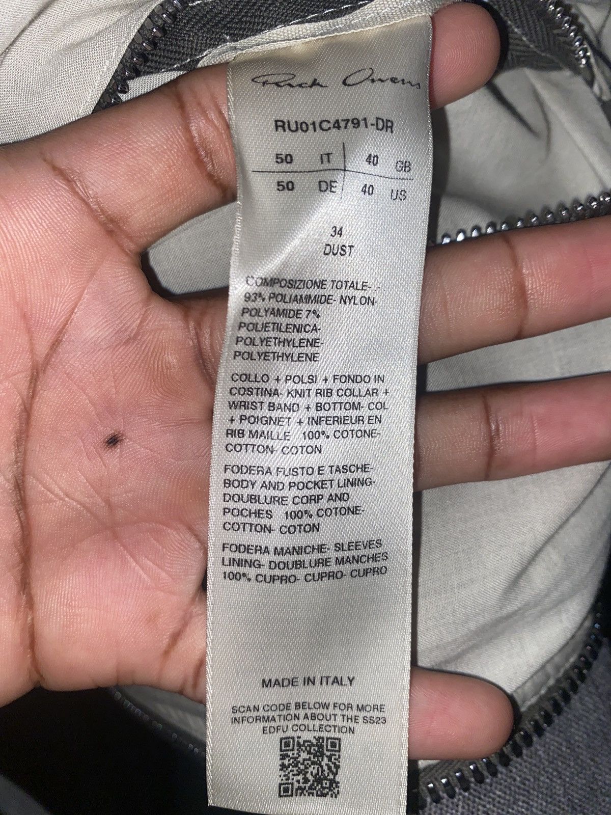 Rick Owens SS23 EDFU Bauhaus Flight Jacket Size US S / EU 44-46 / 1 - 4 Thumbnail
