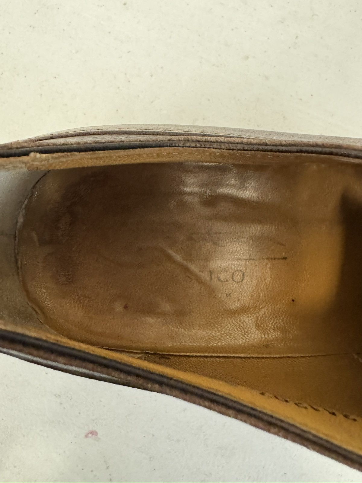 Santoni Santoni Made in Italy Split Almond Toe Oxford Shoe 11 1/2 D Size US 11.5 / EU 44-45 - 8 Thumbnail