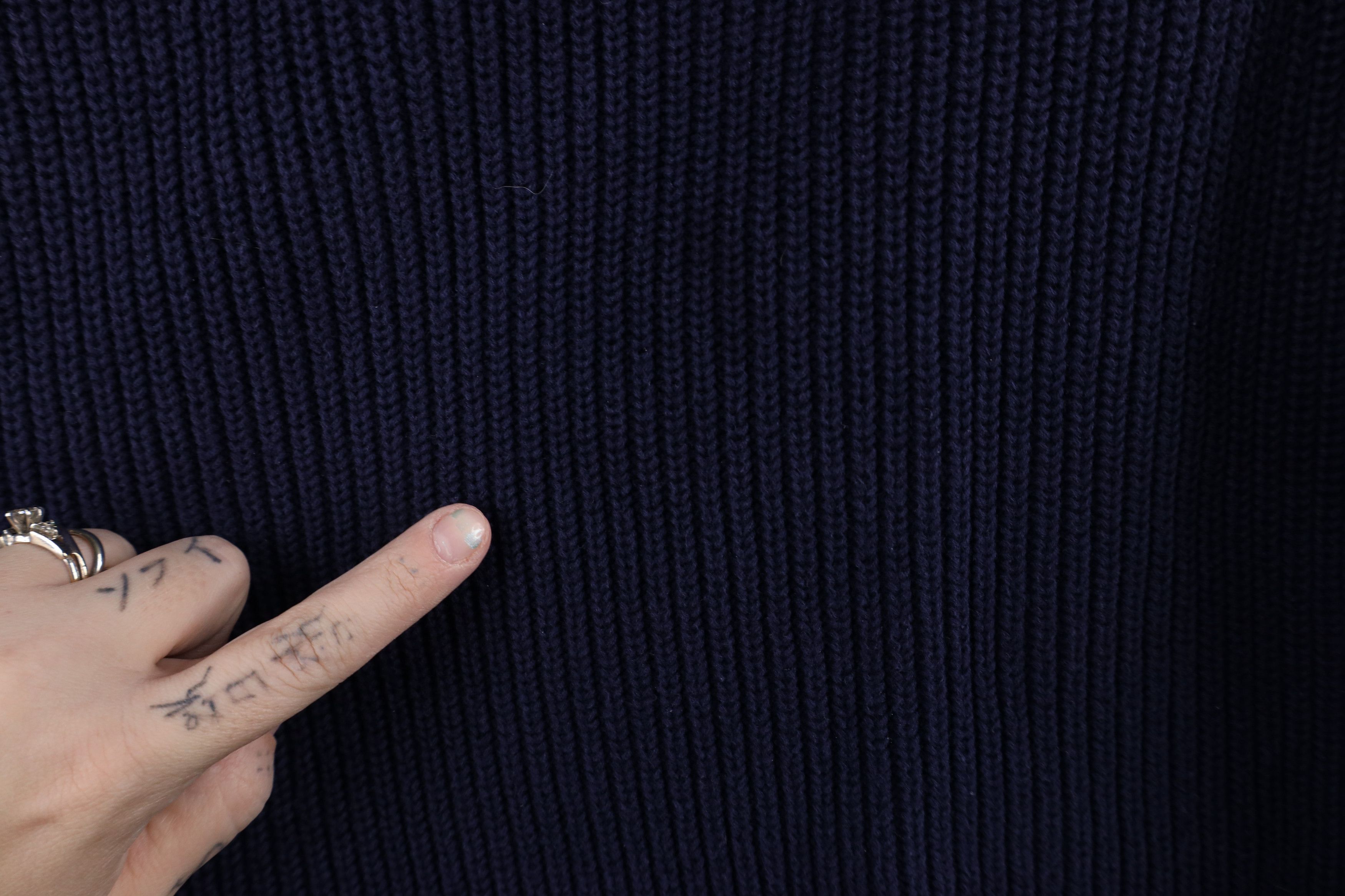 Ralph Lauren × Vintage Vintage 90s Ralph Lauren Asymmetrical Ribbed Knit Sweater Size XL / US 12-14 / IT 48-50 - 8 Thumbnail