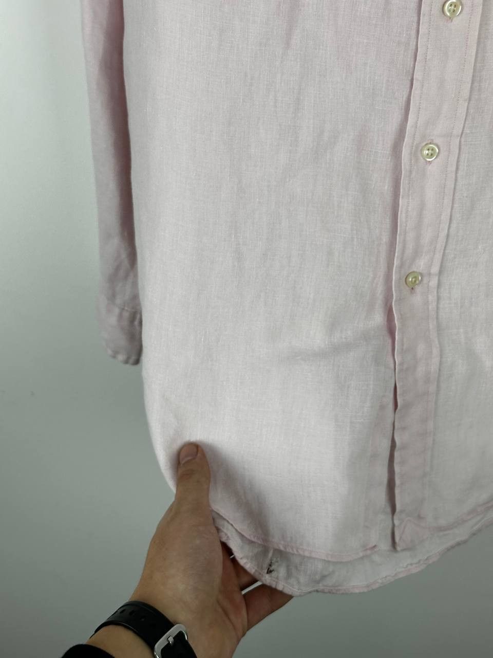 Polo Ralph Lauren Polo Ralph Lauren Light Pink Men's Fit Linen Shirt Size US L / EU 52-54 / 3 - 8 Thumbnail