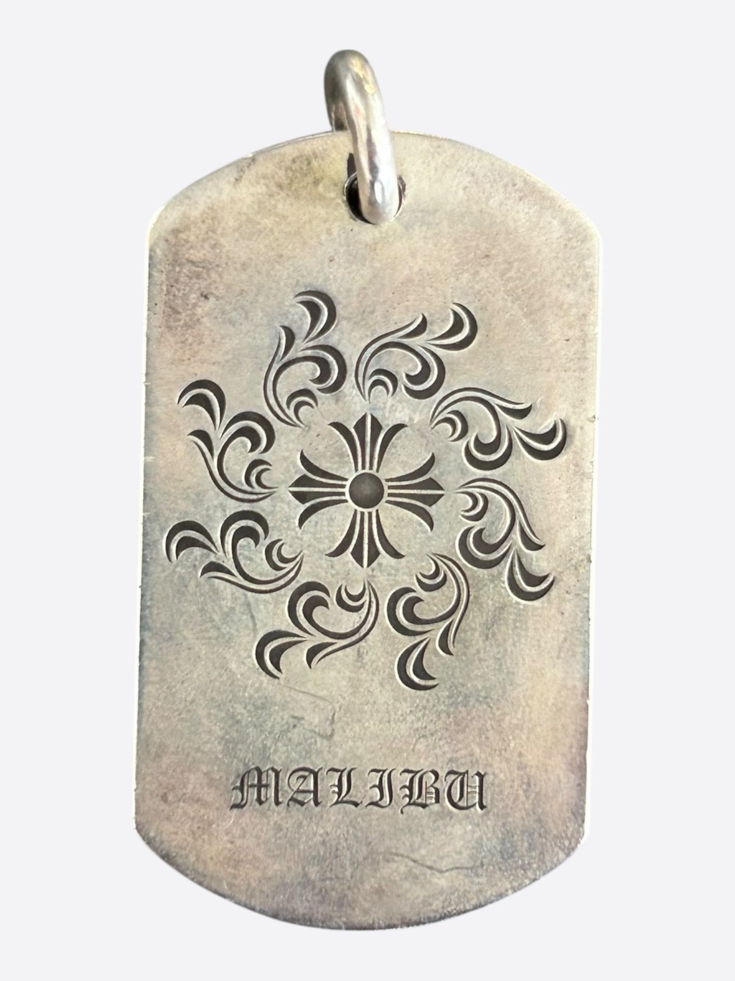 Chrome Hearts Chrome Hearts Malibu Exclusive Silver Cross Logo Dog Tag Size ONE SIZE - 1 Thumbnail