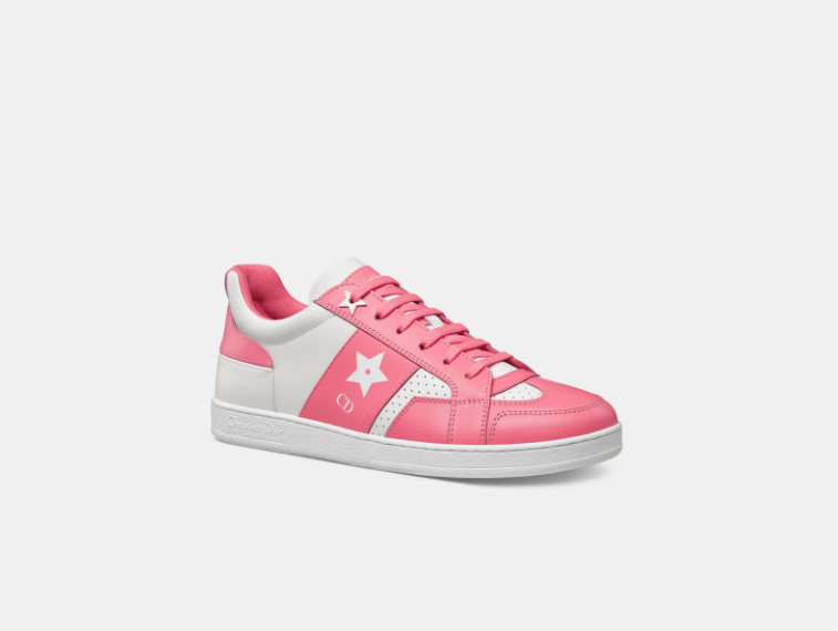 Dior o1w1db10825 KCK417 Low-Top Sneakers in White/Candy Pink Size US 8 / IT 38 - 2 Thumbnail