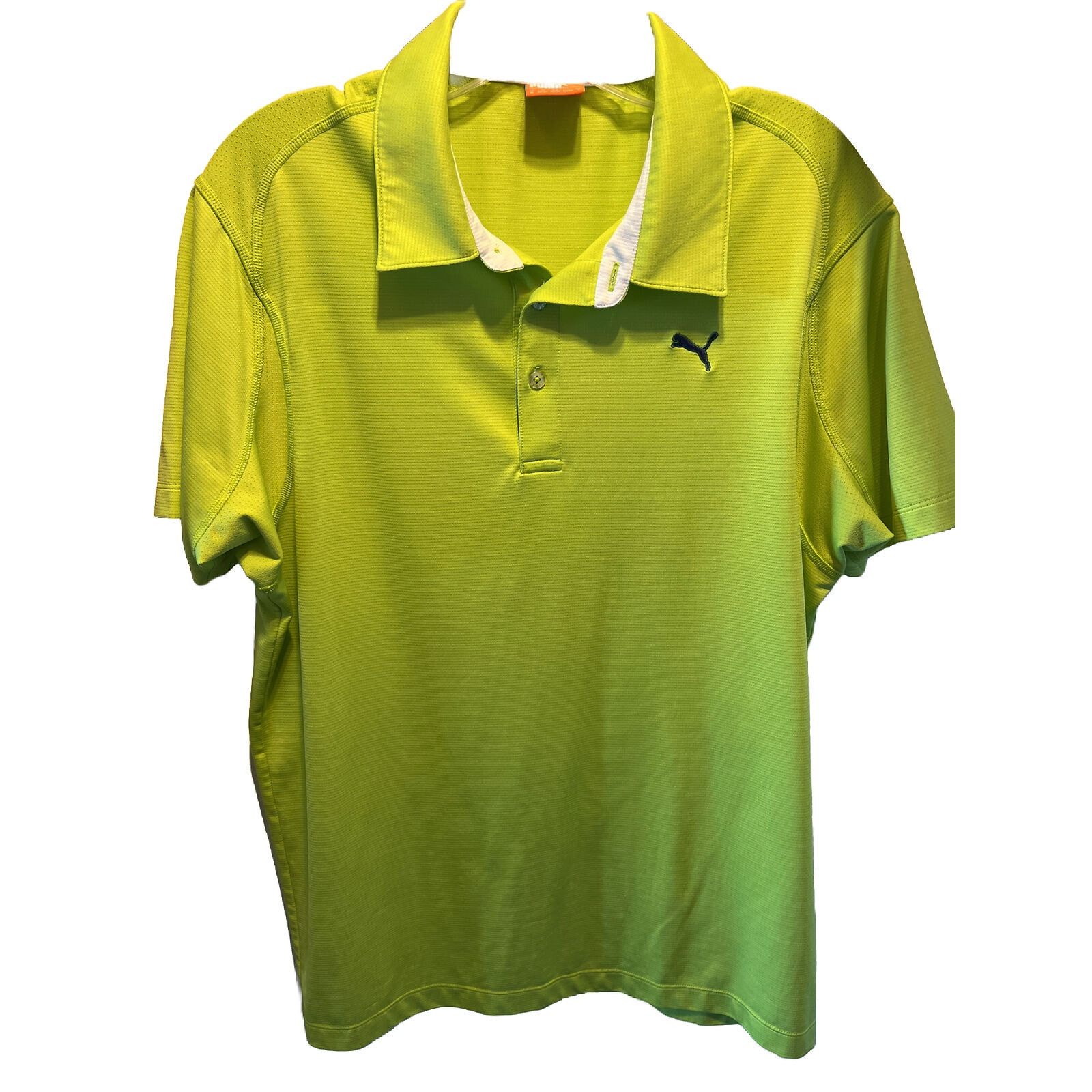 Puma Puma Sport Lifestyle Men’s M Neon Green Polyester Polo Shirt Size US M / EU 48-50 / 2 - 1 Thumbnail