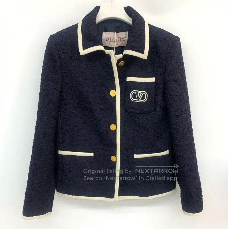Valentino Valentino Black Cotton Women's Jacket . Size XXS / US 00 / IT 34 - 3 Thumbnail