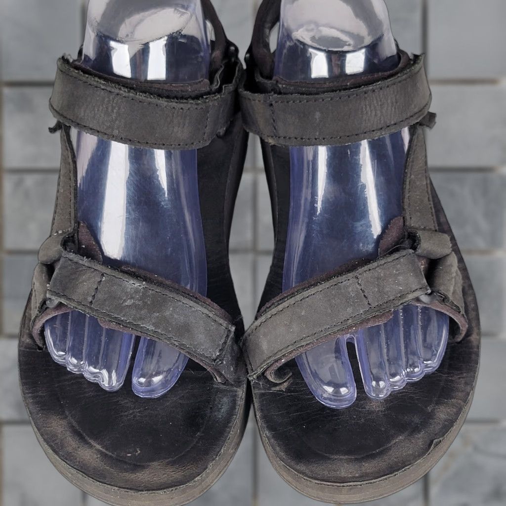 Teva TEVA Original Universal Premier Women Sport Sandals Leather Black US 9 / UK 7 Sandals Womens Leather Black Teva Original Universal Premier Sandals 9 7 Size US 7 / IT 37 - 1 Thumbnail
