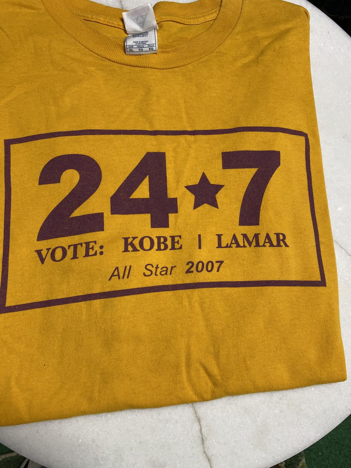 NBA × Vintage Vintage 00’ Lakers All Star Kobe Tee Shirt XLarge Size US XL / EU 56 / 4 - 4 Thumbnail