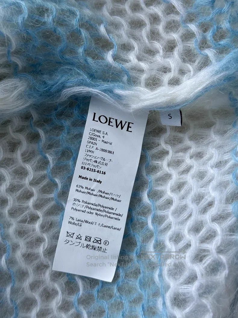 Loewe Loewe Blue Mohair Sweater Size S / US 4 / IT 40 - 5 Thumbnail