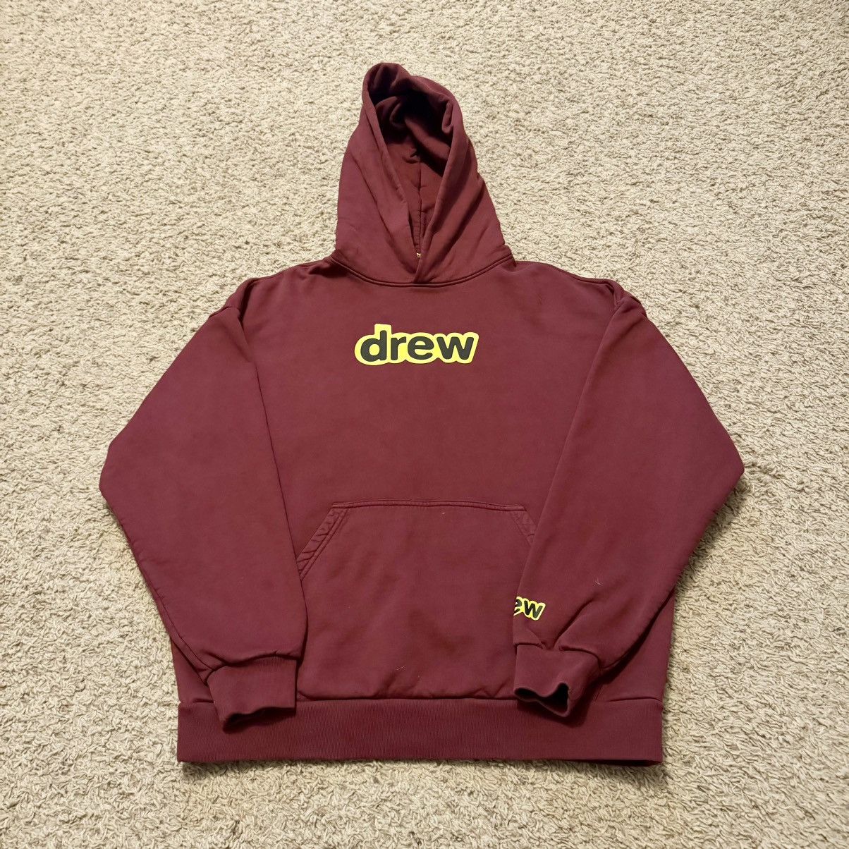 Rap Tees BURGUNDY DREW HOUSE HOODIE! Size US XL / EU 56 / 4 - 5 Thumbnail