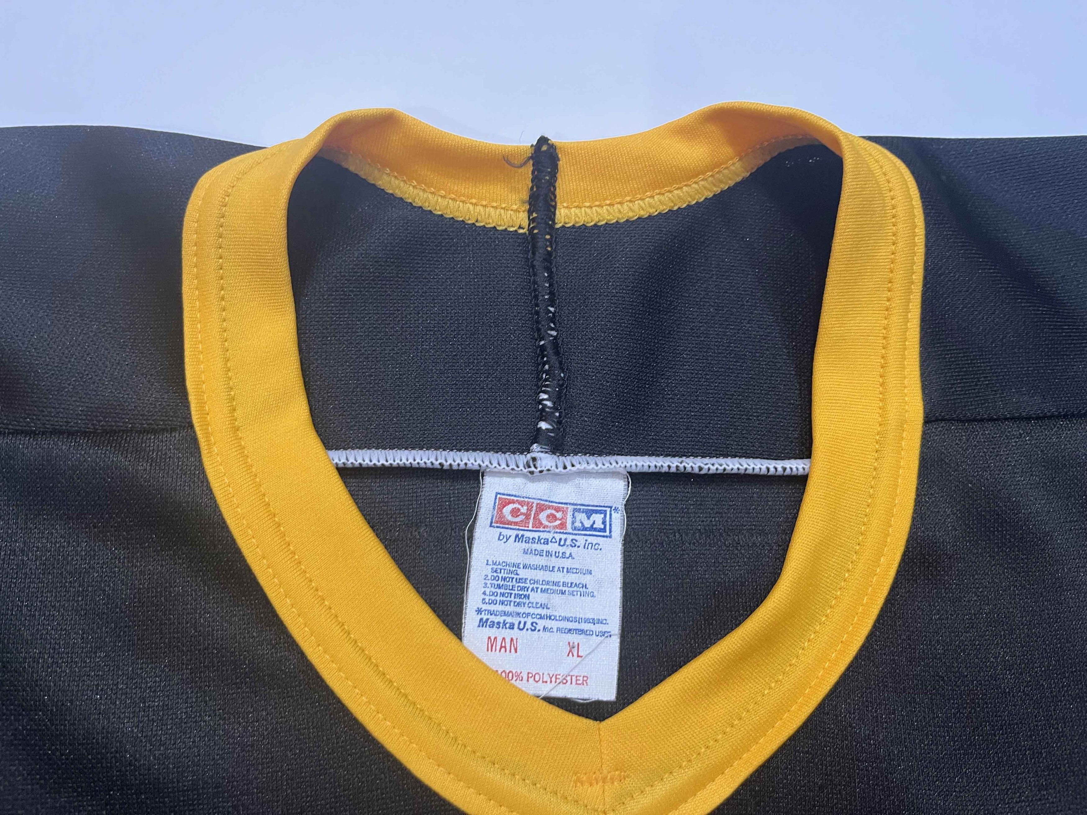 Ccm Vtg CCM Pittsburgh Penguins LEMIEUX #66 NHL Hockey Jersey Size US XL / EU 56 / 4 - 4 Thumbnail