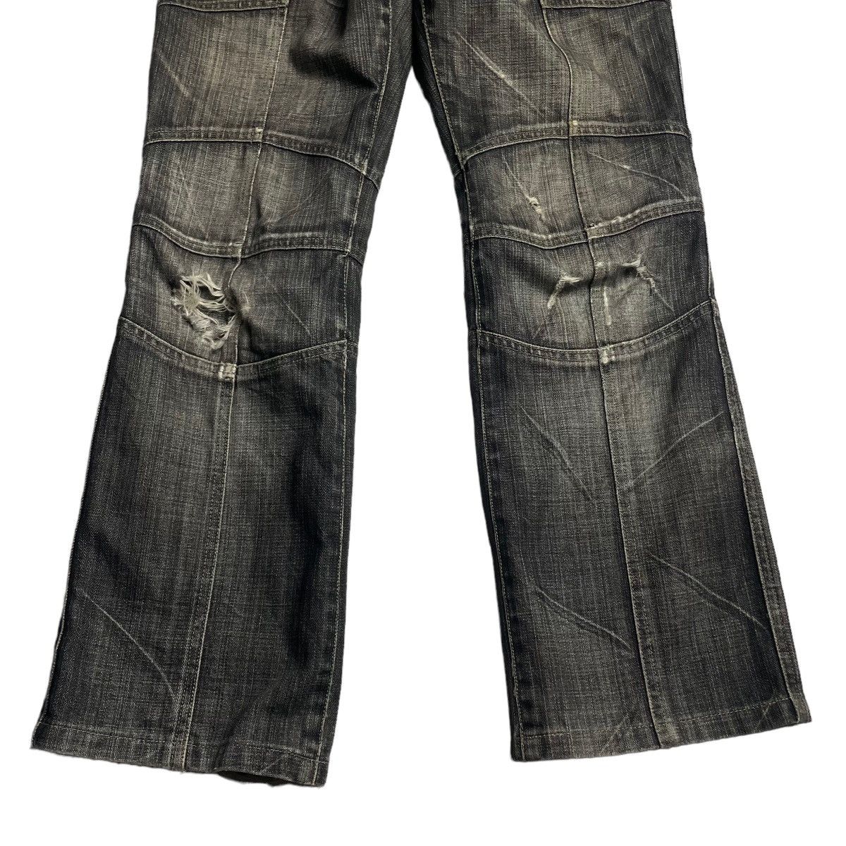 If Six Was Nine 🇯🇵 VINTAGE NICOLE CLUB FOR MEN PATCHWORK DENIM PANTS Size US 30 / EU 46 - 6 Thumbnail