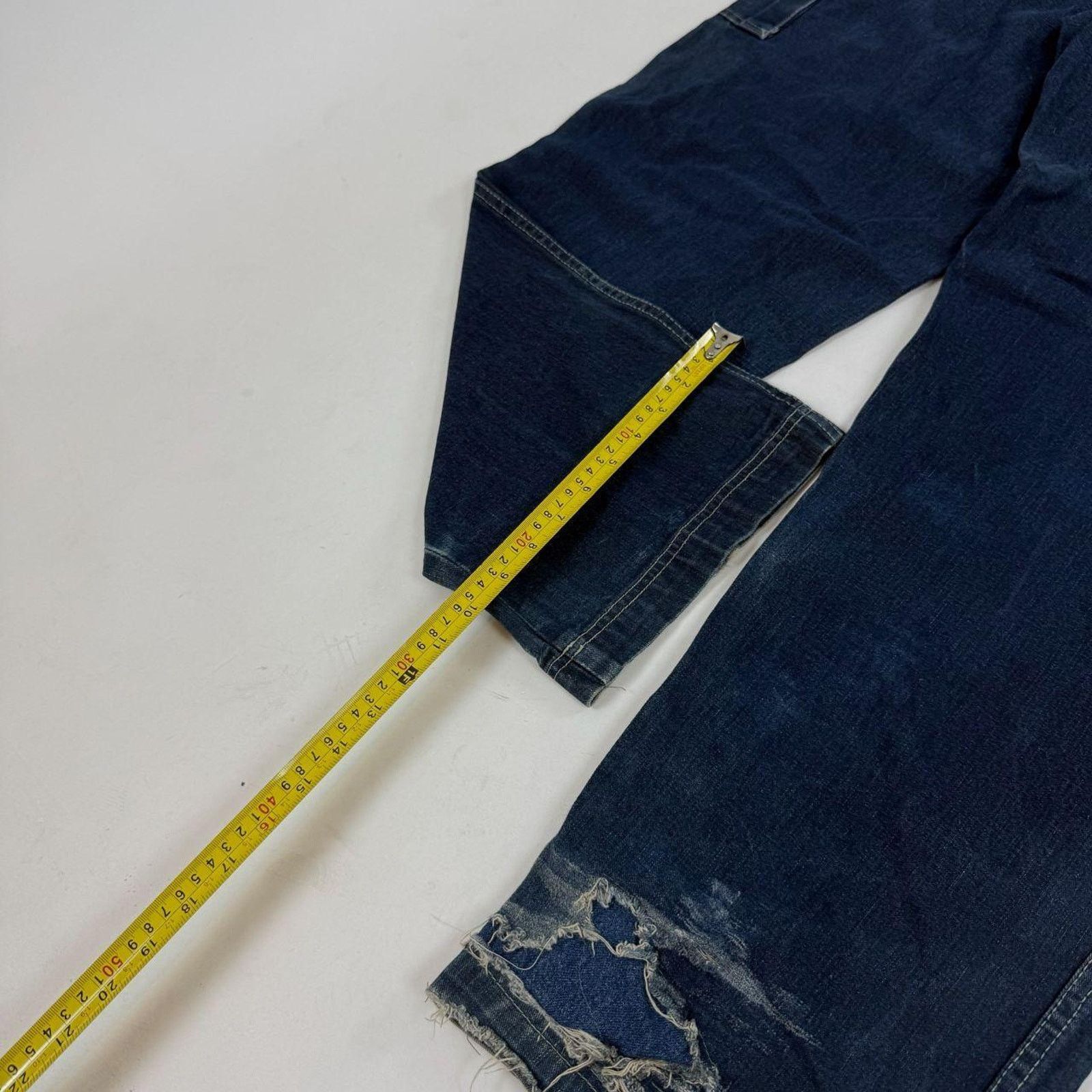 Fubu × JNCO × Vintage Vintage y2k carpenter baggy wide leg archive dark wash jeans Size US 36 / EU 52 - 4 Thumbnail