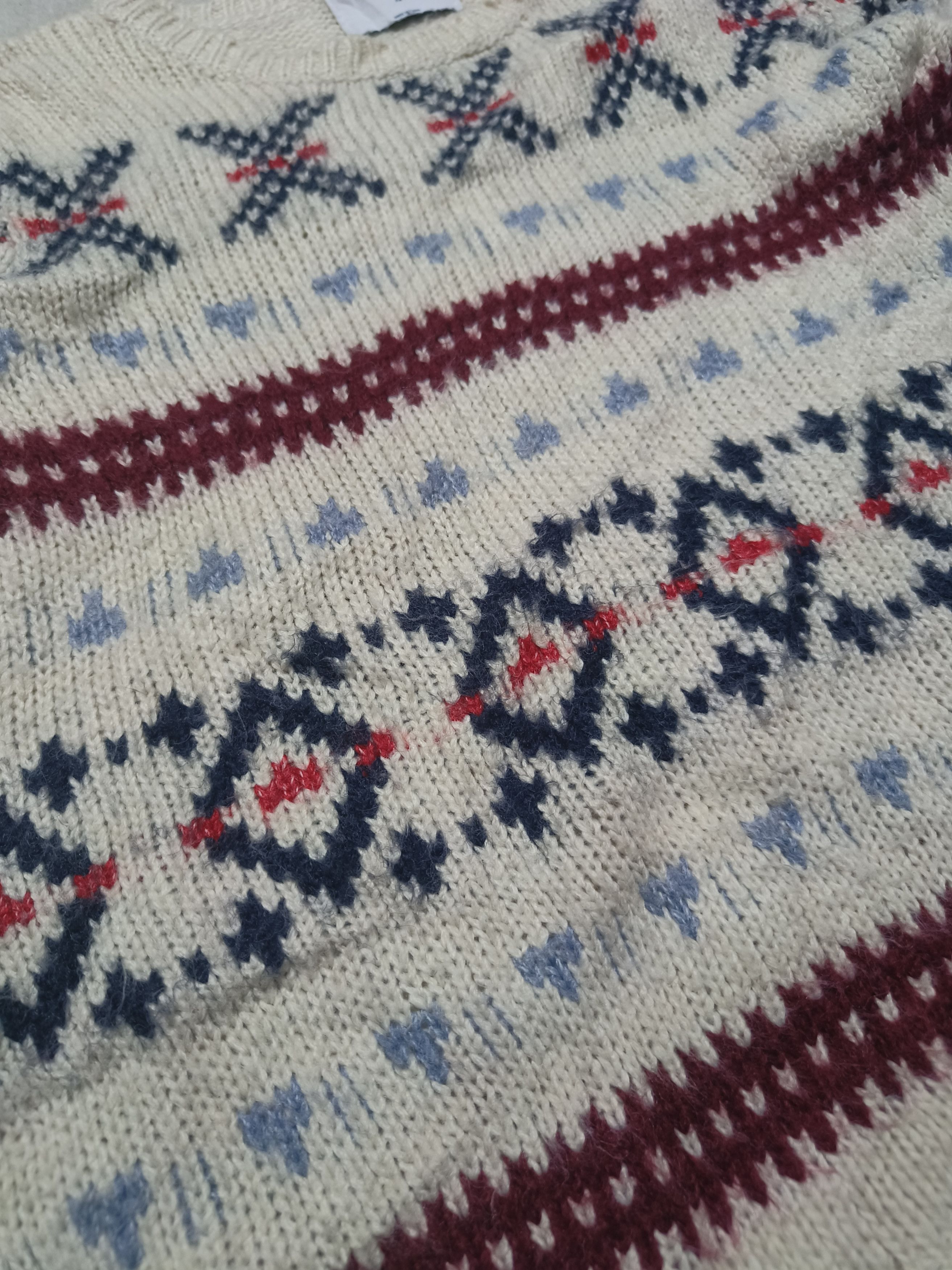 Other Vintage 90s OLD NAVY Ethnic Motifs Pattern Knit Sweater Size XS / US 0-2 / IT 36-38 - 6 Thumbnail