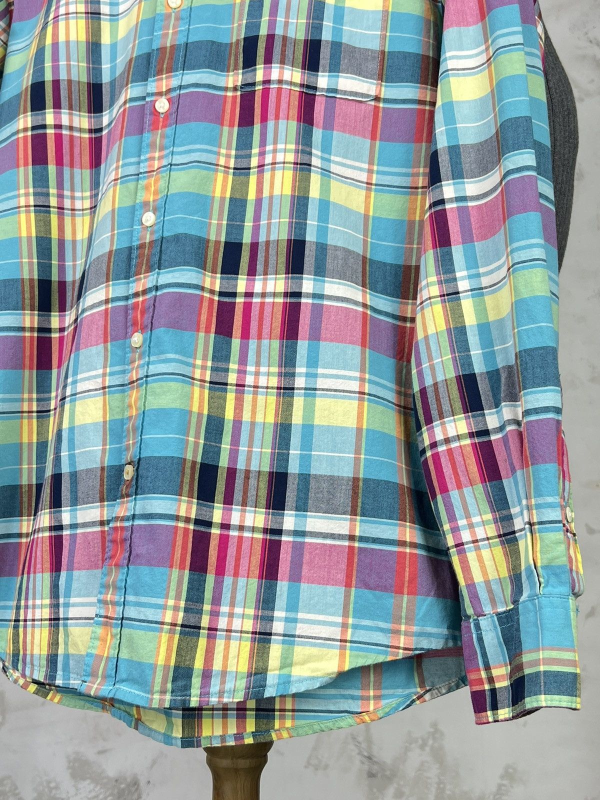 Barbour Barbour Plaid Button Up Shirt Tailored Fit Size S - M Size US M / EU 48-50 / 2 - 3 Thumbnail