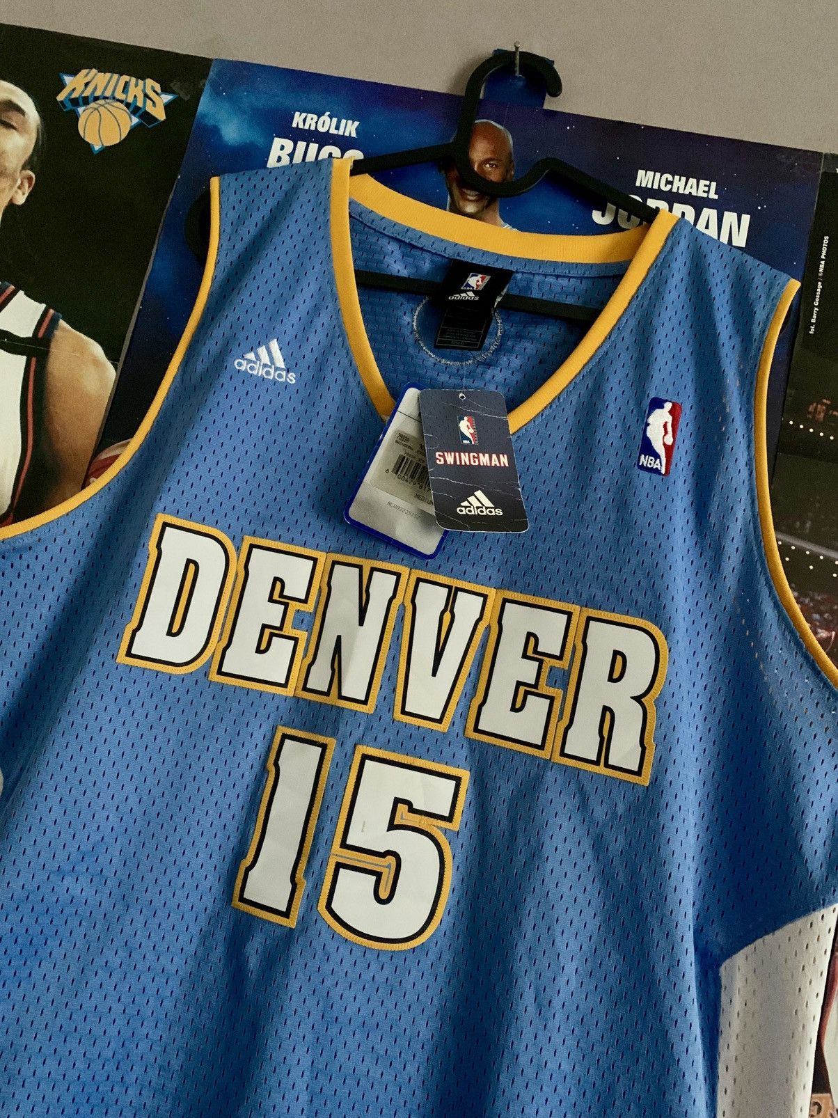Adidas × NBA × Vintage 2006-08 NBA Denver Nuggets #15 Carmelo Anthony Signed Jersey Size US M / EU 48-50 / 2 - 2 Thumbnail