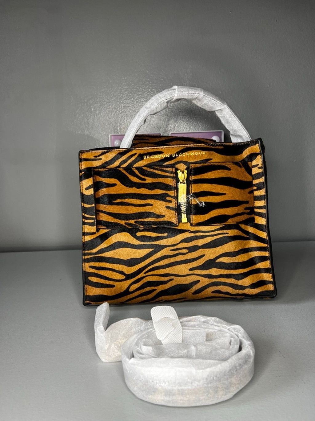 Brandon Blackwood Brandon Blackwood Soft Kuei Brown Zebra Size ONE SIZE - 5 Thumbnail