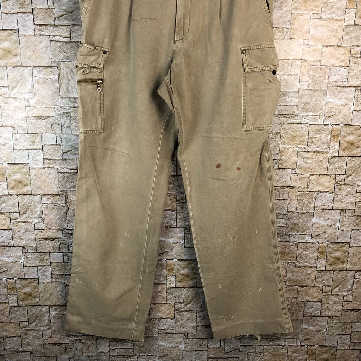 Japanese Brand Work Box utility tactical Cargo Multipocket Pants #A1140 Size US 32 / EU 48 - 3 Thumbnail