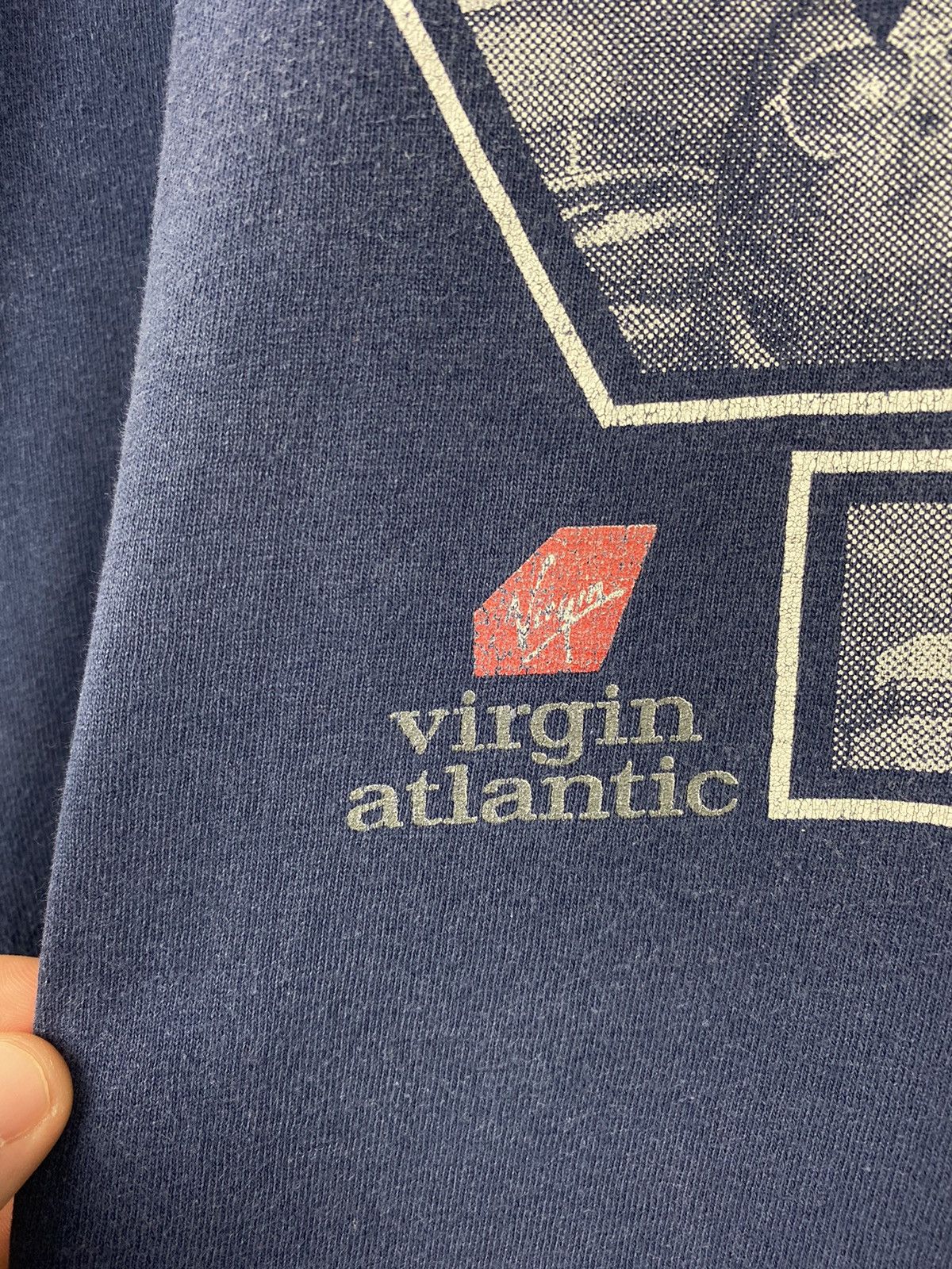 Band Tees Vintage 90s Fly Virgin Atlantic Princess Diana T Shirt Tee Size US XL / EU 56 / 4 - 3 Thumbnail