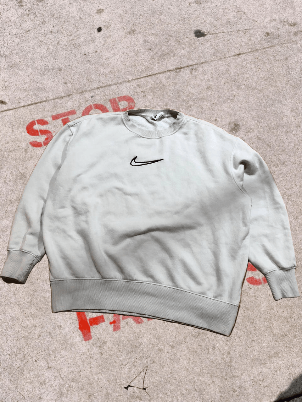 Nike Nike Vintage Y2K Swoosh Sweatshirt Long Sleeve Size US M / EU 48-50 / 2 - 1 Thumbnail