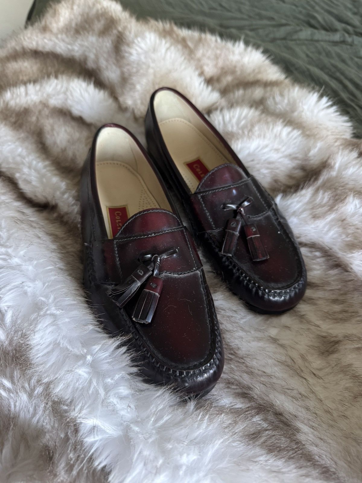 Cole Haan Oxblood Cole Haan Tassled Loafers Size US 9.5 / EU 42-43 - 2 Thumbnail