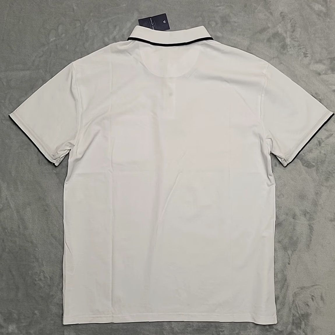 Vintage Marc Asher Shirt Men XL White Navy Performance Knit Stretch Polo MATP100104 NEW Size US XL / EU 56 / 4 - 5 Thumbnail