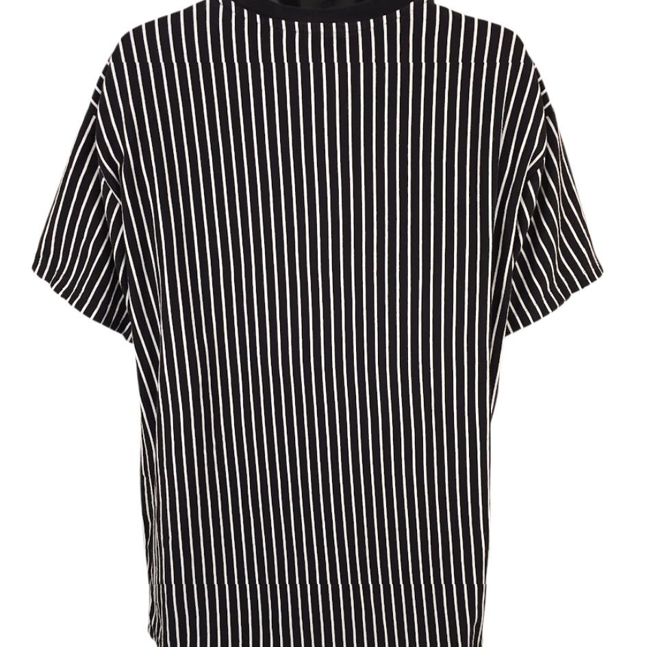 Vintage Original Use Striped T Shirt Mens L Black White OVERSIZED Fit Regular Cotton Crew Neck Short Sleeve Streetwear Y2K Size US L / EU 52-54 / 3 - 4 Thumbnail