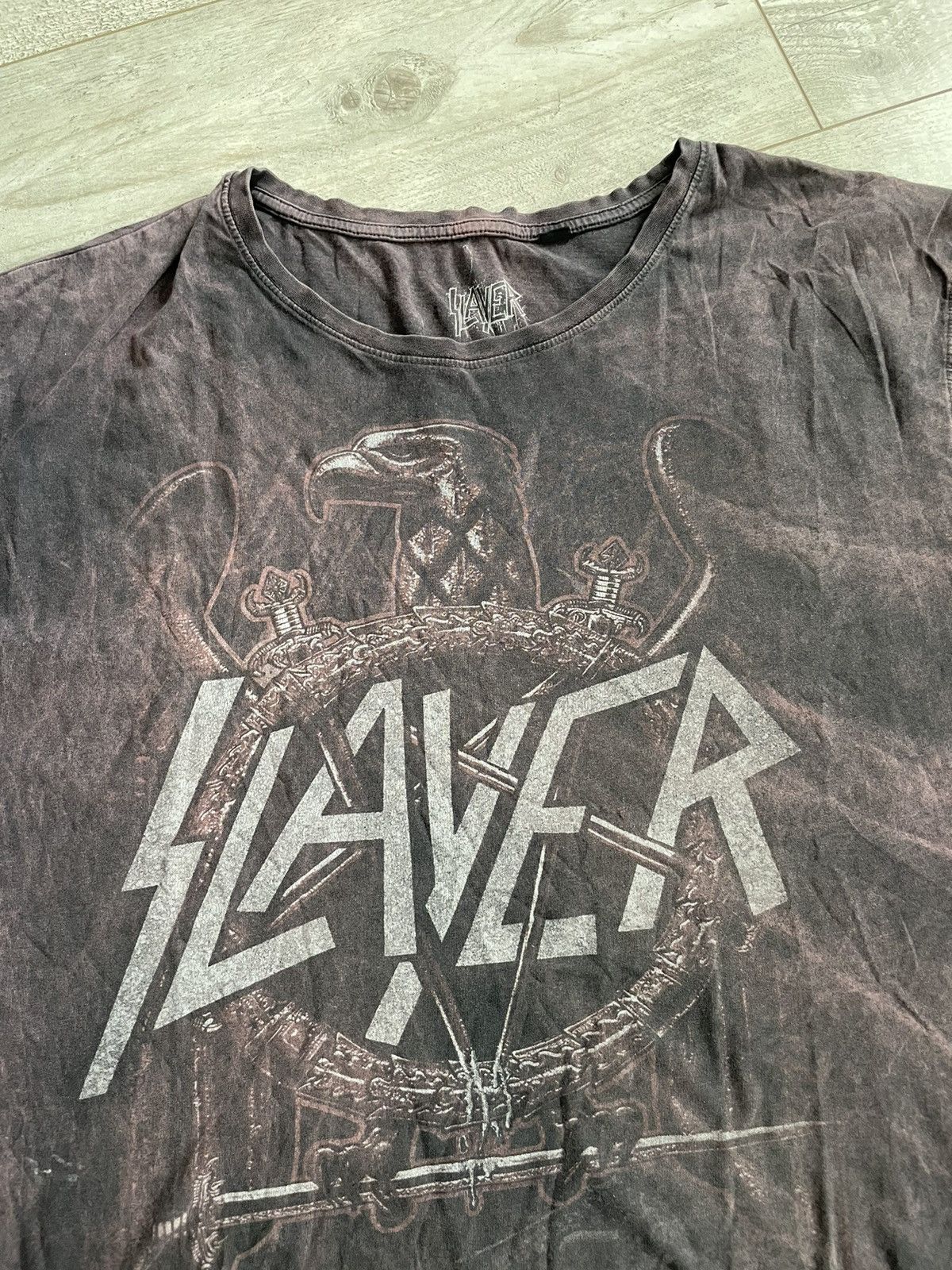 Band Tees × Slayer × Vintage Vintage Slayer T-Shirt Size US XXL / EU 58 / 5 - 2 Thumbnail