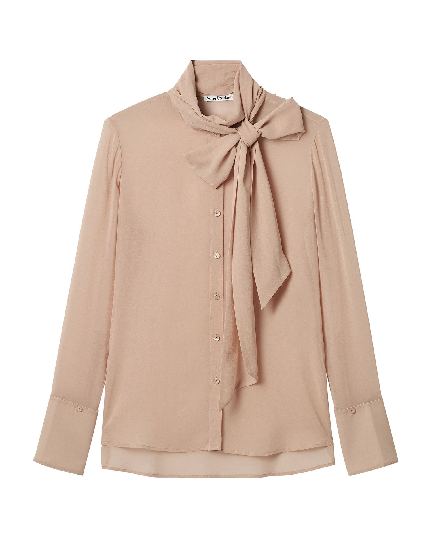 Acne Studios Acne Studios Bow Tie Shirt Size S / US 4 / IT 40 - 1 Thumbnail