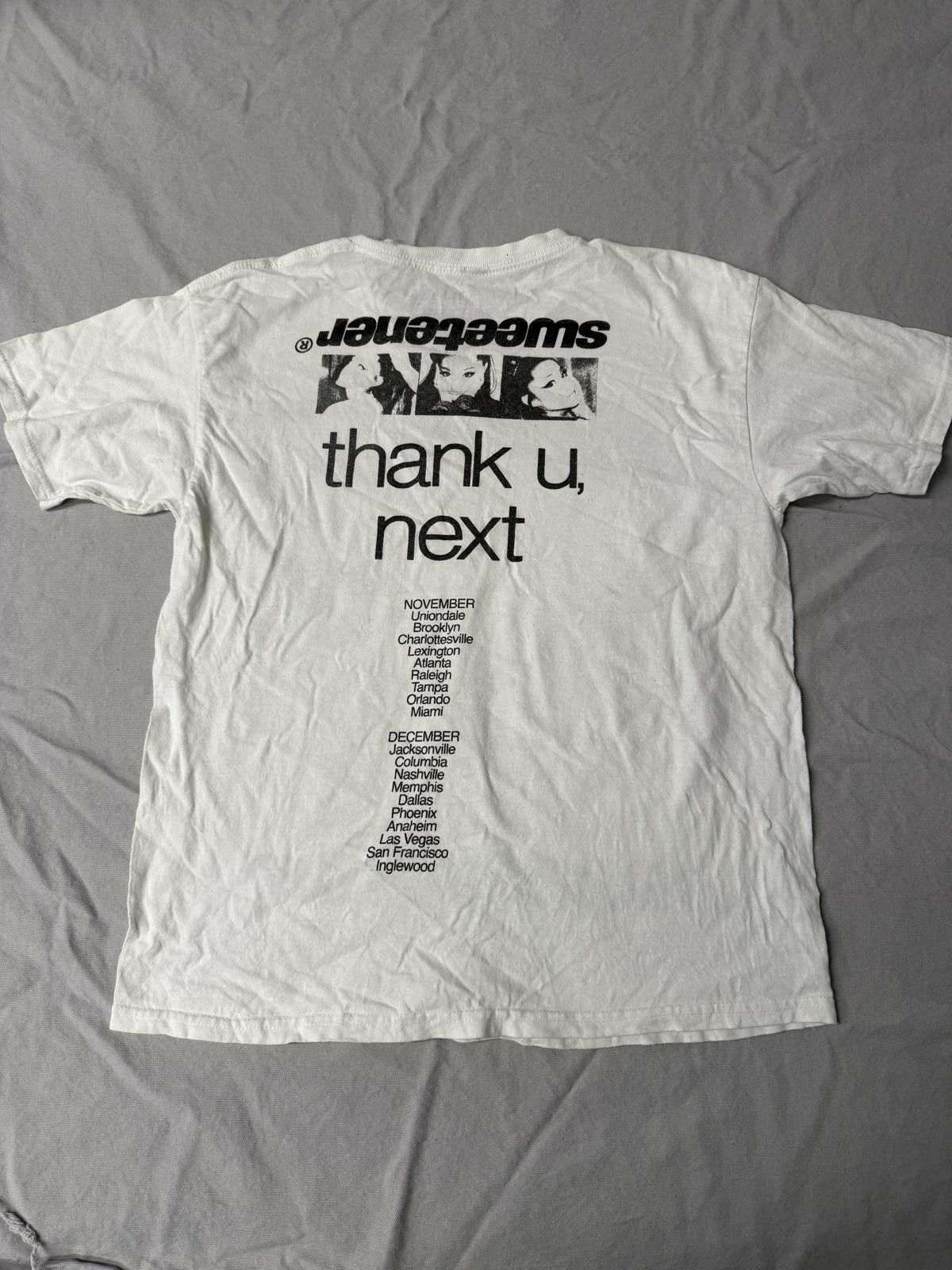 Designer Ariana Grande T-shirt Sweetener World Tour Thank u Next XS Size US XS / EU 42 / 0 - 4 Thumbnail