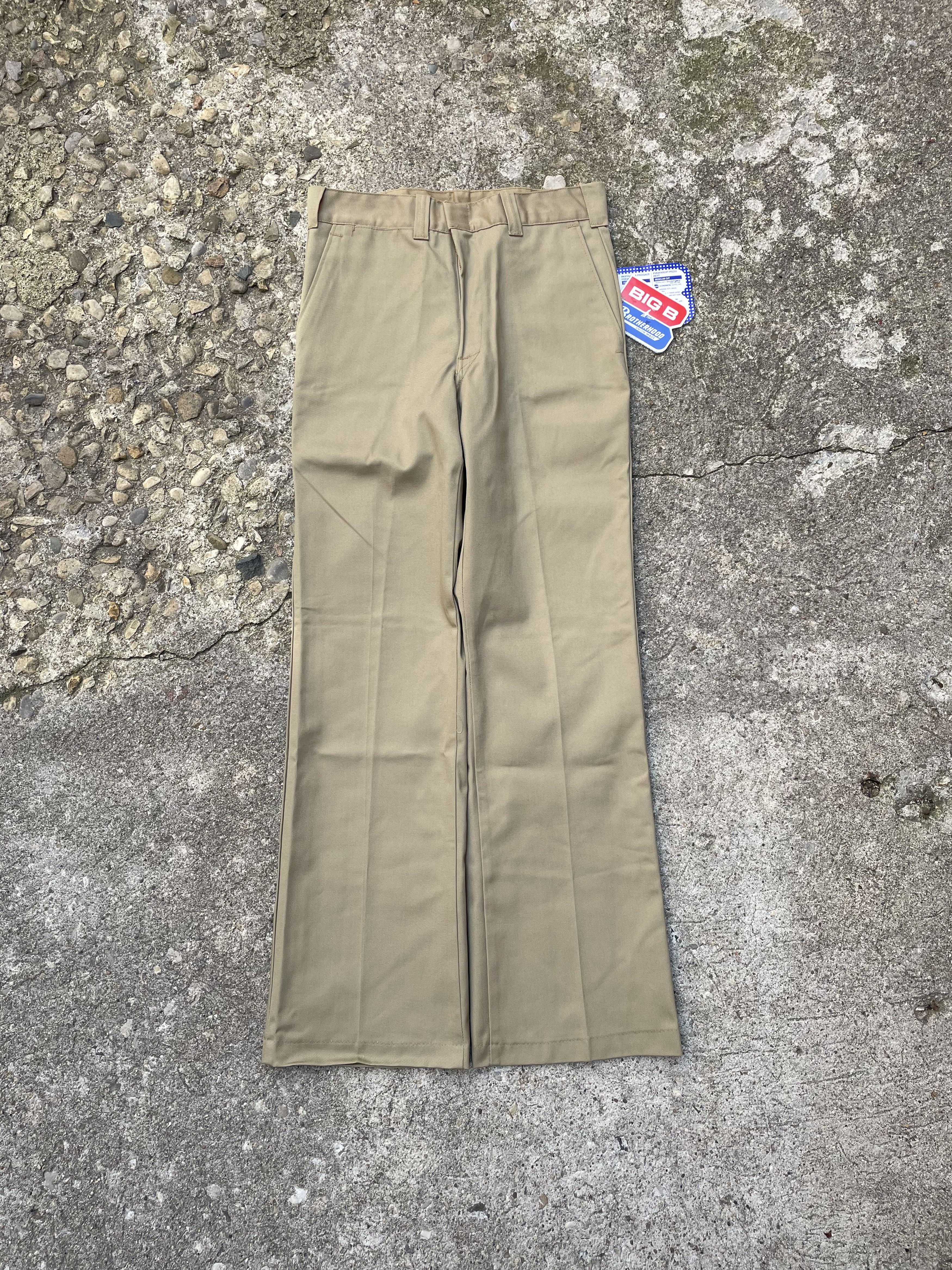 Vintage VTG 1980's Big B Brotherhood Khaki Work Pants DEADSTOCK Size US 29 - 1 Thumbnail