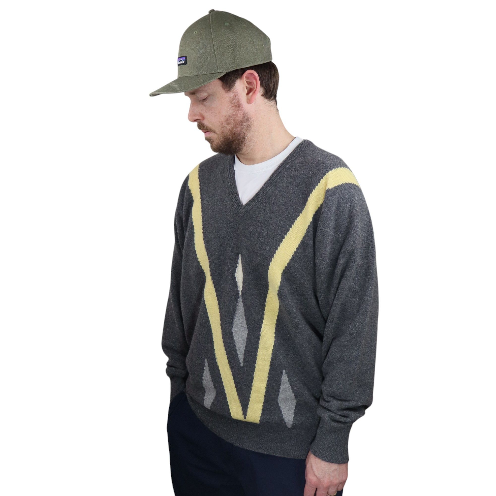 Alan Paine Vintage 70s 80s 100% Cashmere Mad Men Sweater Large 46 Size US L / EU 52-54 / 3 - 2 Thumbnail
