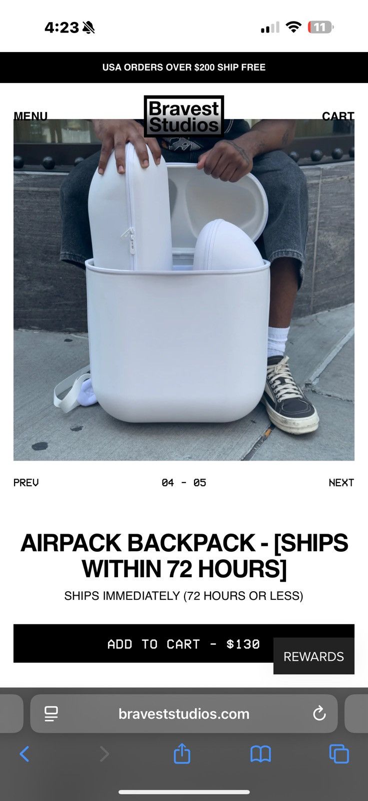 Bravest Studios BRAVEST STUDIOS AIRPACK BACKPACK Size ONE SIZE - 1 Thumbnail