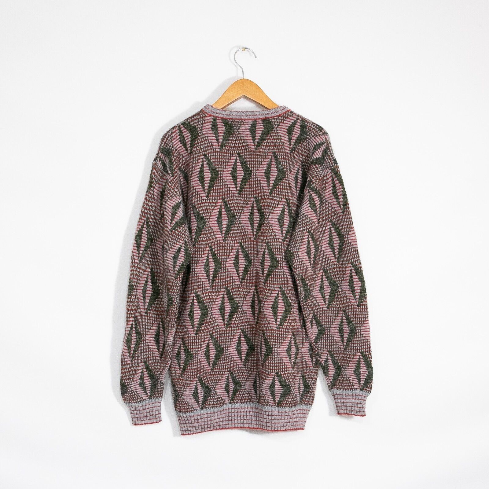 Puritan × Vintage Vintage Puritan Acrylic Sweater Mens XL - Diamond Pattern Size US XL / EU 56 / 4 - 5 Thumbnail