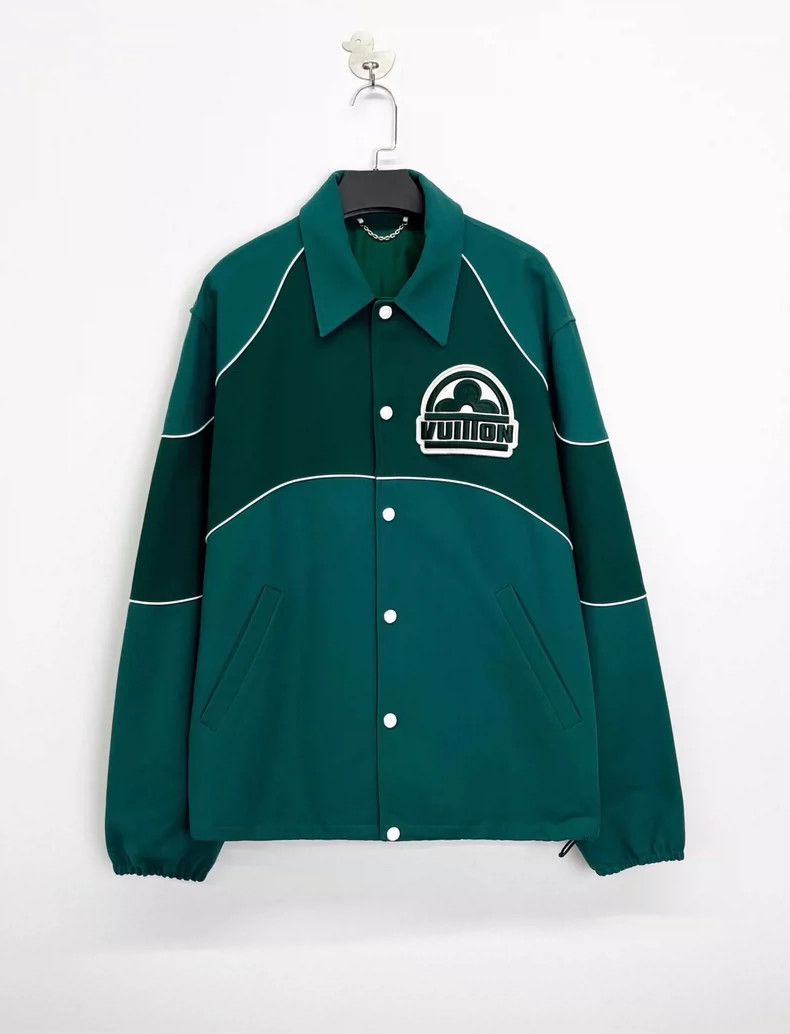 Louis Vuitton louis vuitton green logo jacket-dmc Size US L / EU 52-54 / 3 - 1 Thumbnail