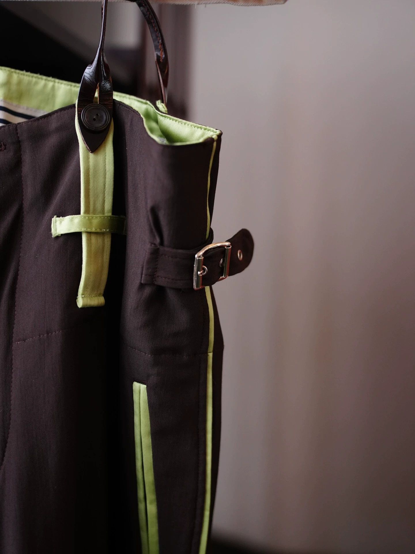 Jean Paul Gaultier JPG 1996 Runway Oversized Wool Blend Suspender Suit Italy Size M / US 6-8 / IT 42-44 - 8 Thumbnail