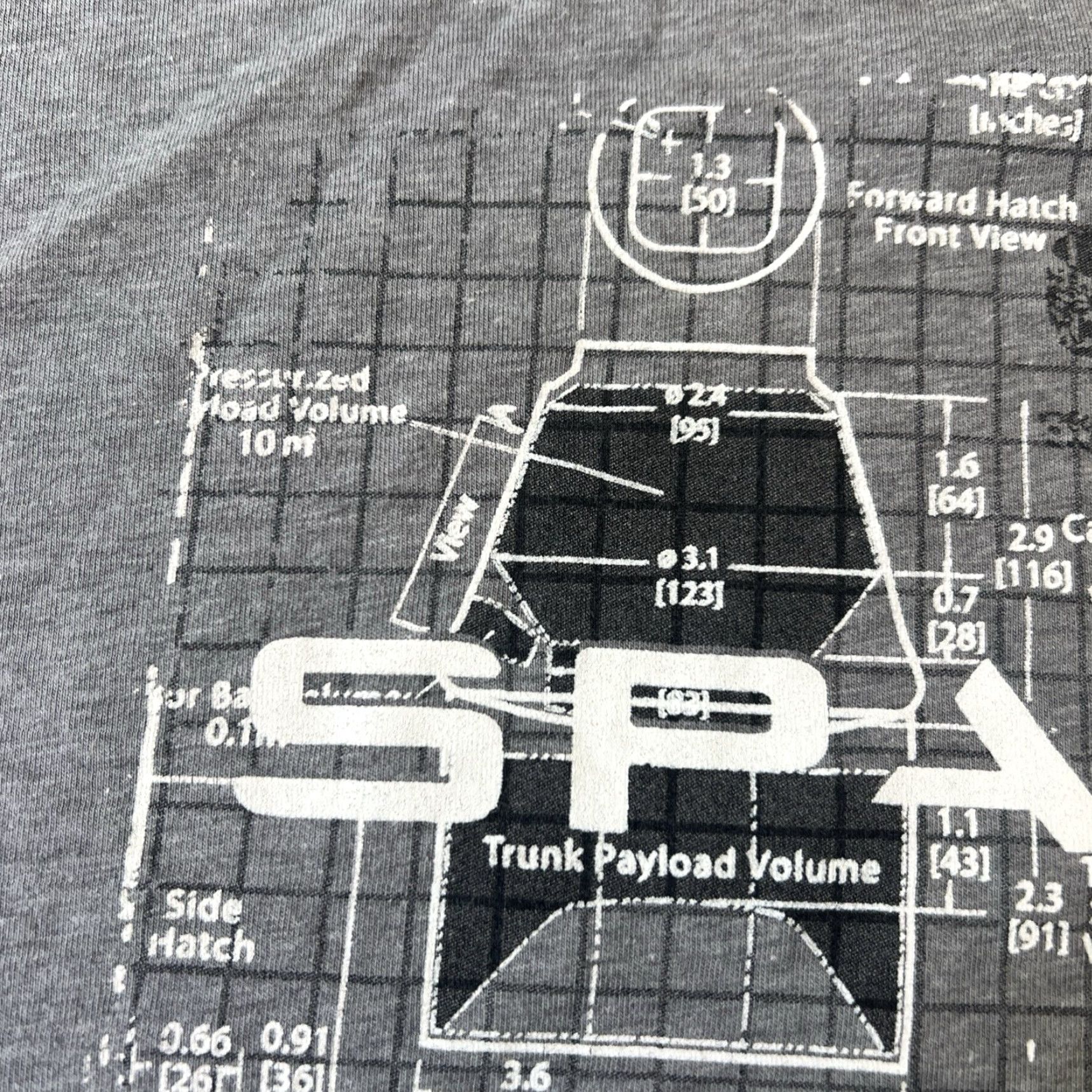 Vintage VINTAGE SpaceX Shirt Unisex Adults L Gray Graphic Print Falcon Heavy 2008 Space Theme Mens Womens Size US L / EU 52-54 / 3 - 3 Thumbnail