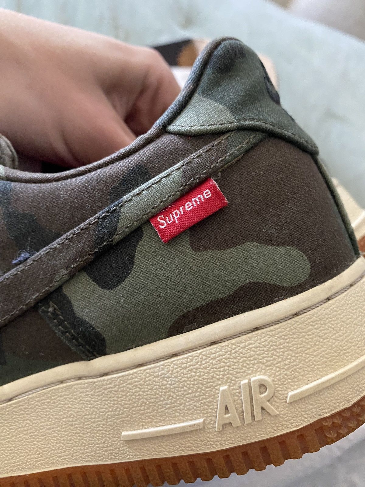 Nike × Supreme Supreme Nike Air Force 1 Camo Canvas Size US 8.5 / EU 41-42 - 5 Thumbnail