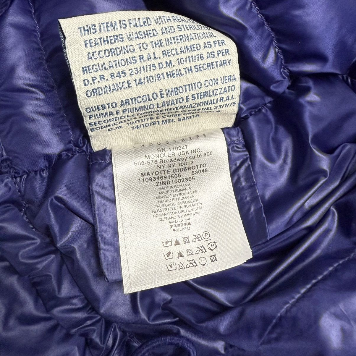 Moncler Moncler Mayotte Women’s Down Puffer Jacket Size 3 (M) Blue Size M / US 6-8 / IT 42-44 - 8 Thumbnail