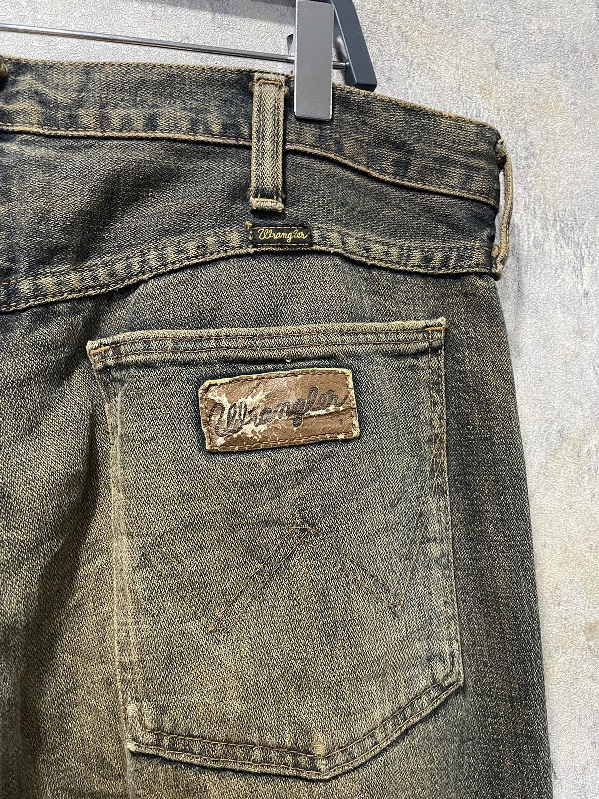 Japanese Brand × Vintage × Wrangler 🔥🔥Vintage wrangler distressed denim thrashed🔥🔥 Size US 32 / EU 48 - 4 Thumbnail