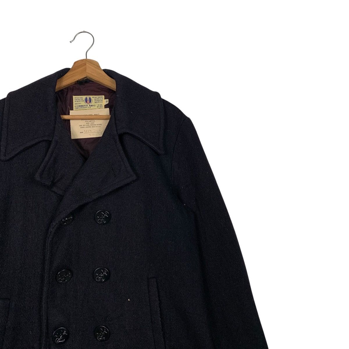 Vintage Military Uniform Double Breast Wool Peacoat #2297-C102 Size US M / EU 48-50 / 2 - 5 Thumbnail