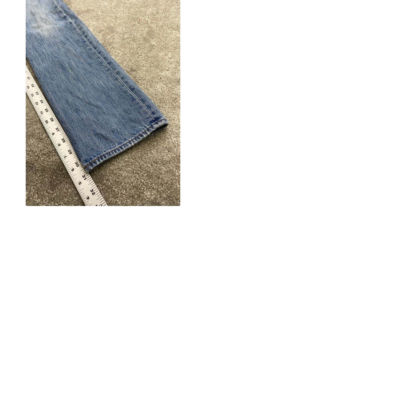 Levi's Levi's 501 Jeans Mens 32x32 Blue Denim Button Fly Straight Regular 5527 Size US 32 / EU 48 - 9 Thumbnail