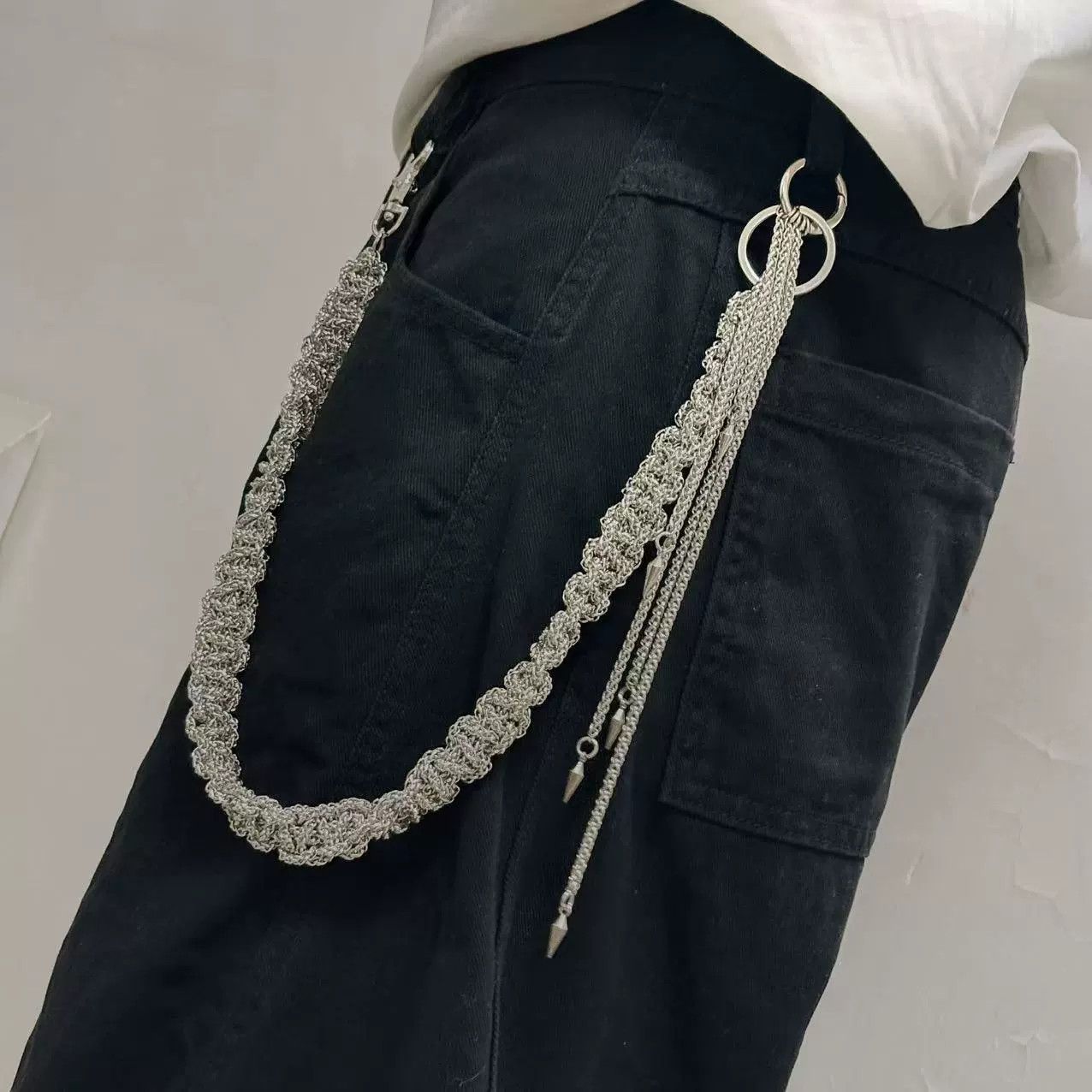Vintage Retro hip-hop punk style jeans waist chain Size ONE SIZE - 2 Thumbnail
