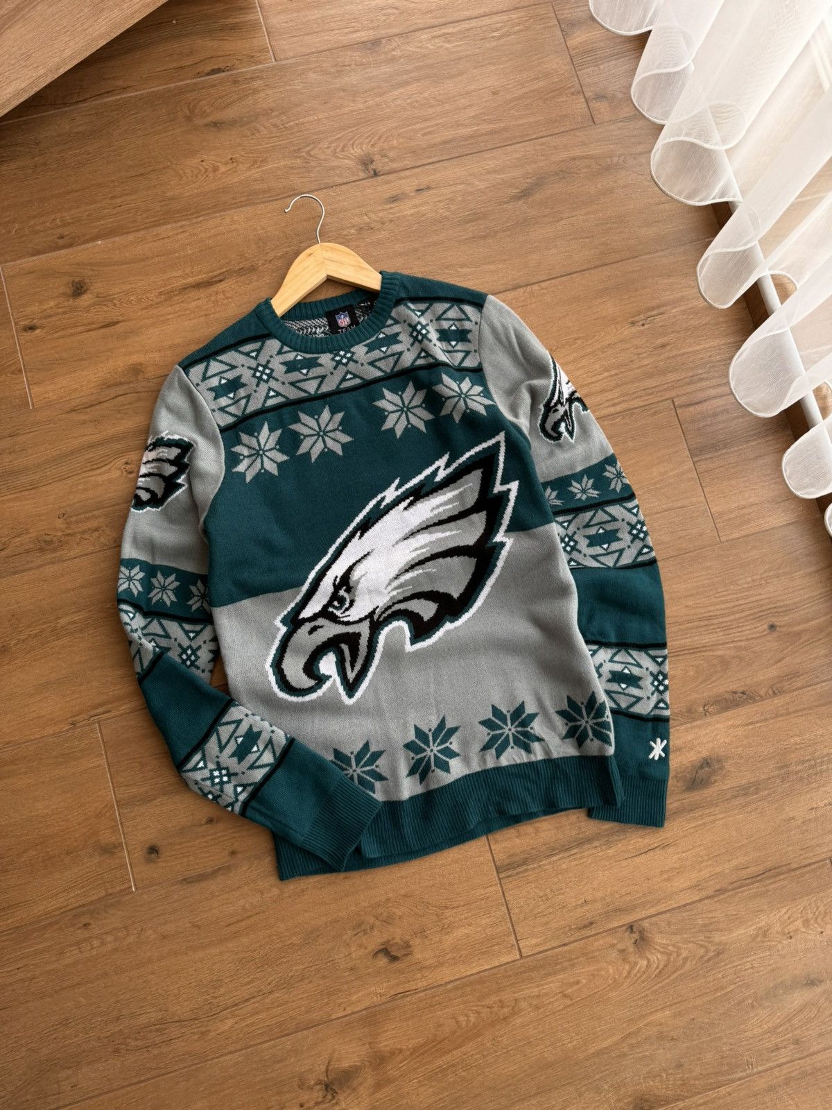 NFL × Starter NFL Team Philadelphia Eagles Christmas Sweater Size S / US 4 / IT 40 - 2 Thumbnail
