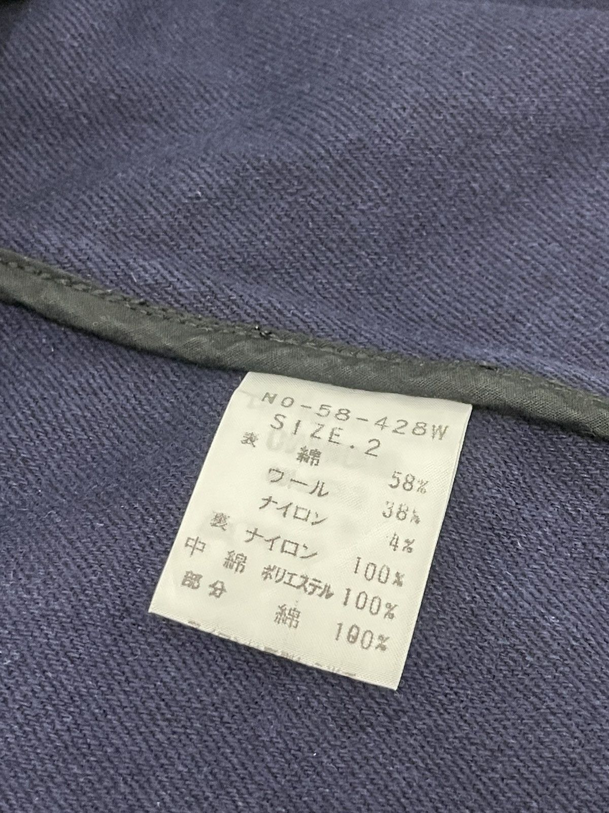 OMNIGOD Shawl Collar Navy Jacket Omnigod Japan Indigo Blue 6🟩5 Size US M / EU 48-50 / 2 - 18 Thumbnail