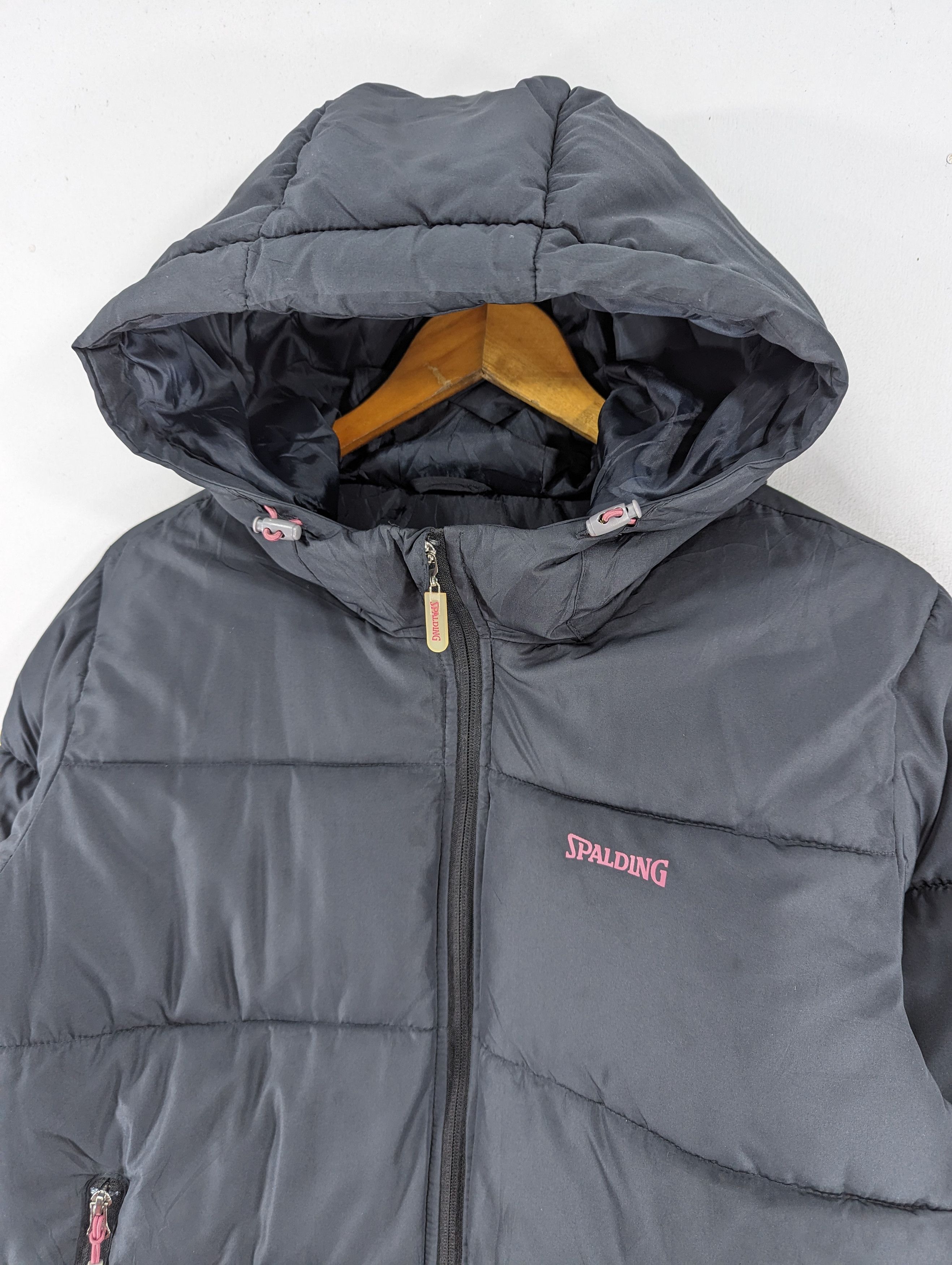 Japanese Brand Spalding Puffer Down Zipper Hooded Jacket Size US L / EU 52-54 / 3 - 5 Thumbnail
