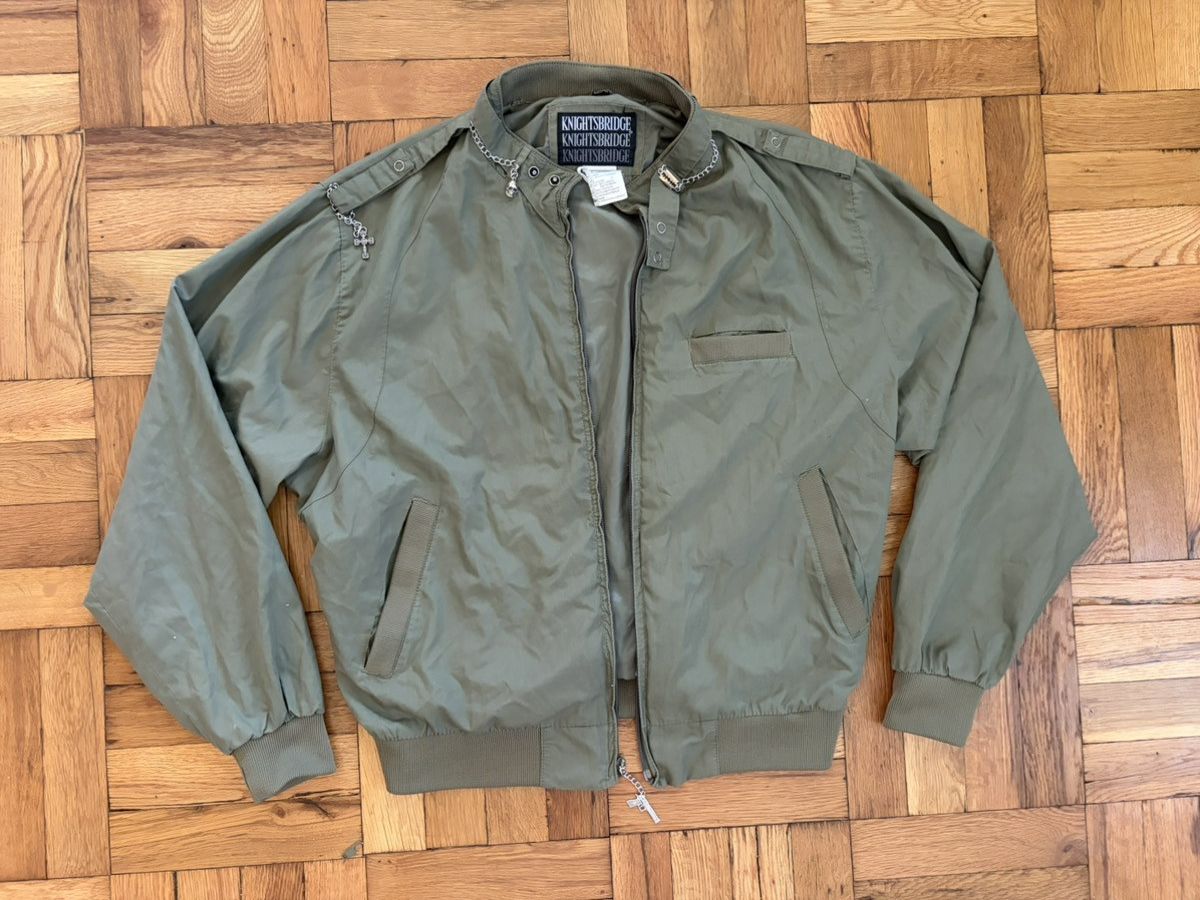 Japanese Brand Vintage Knightsbridge Bomber Jacket Chain Hardware Size US L / EU 52-54 / 3 - 2 Thumbnail