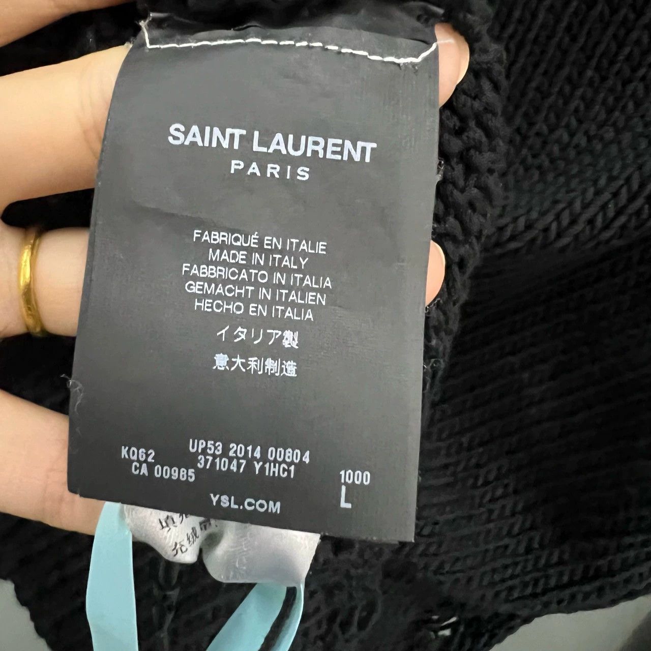 Saint Laurent Paris saint laurent black knit sweater size large Size US L / EU 52-54 / 3 - 4 Thumbnail