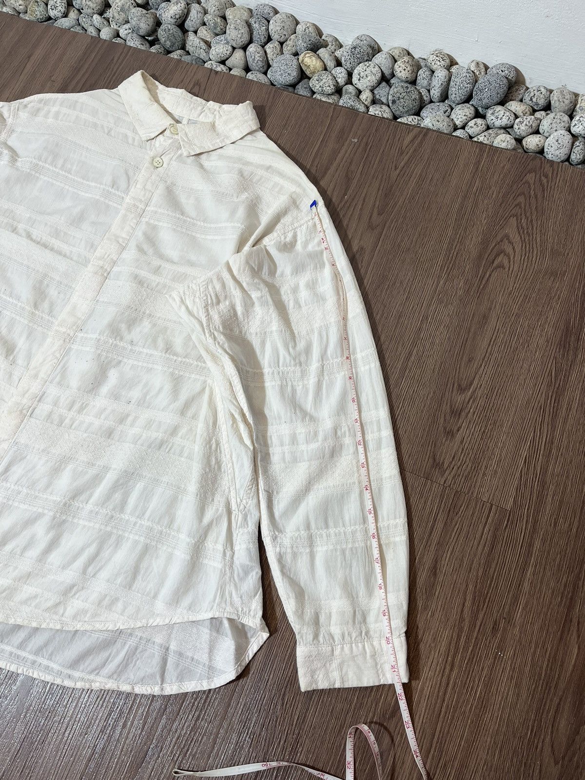 Issey Miyake Plantation by Issey Miyake White Pleated Shirt Size US L / EU 52-54 / 3 - 17 Thumbnail