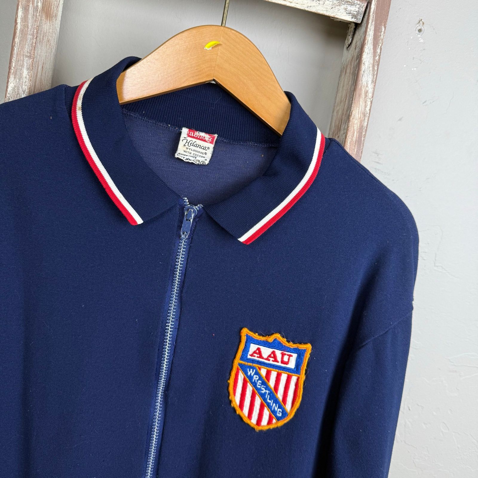 Vintage Vintage 70s AAU Wrestling USA Spellout Zip Jacket size M Size US M / EU 48-50 / 2 - 4 Thumbnail