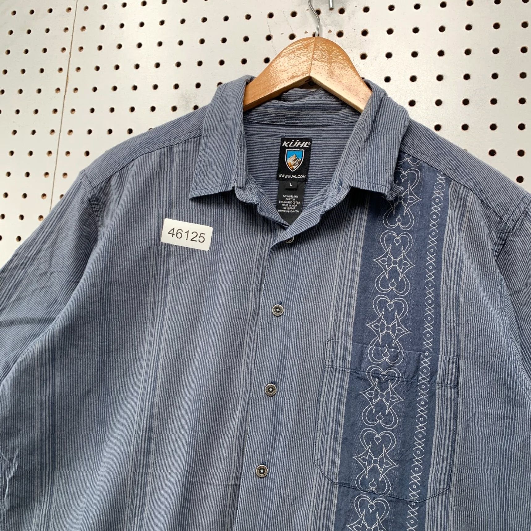Vintage Kuhl Button Camp Shirt Mens Large Blue 100% Organic Cotton Outdoor Shirt Mens Large Blue Kuhl Button-Up Camp Shirt Outdoor 100% Organic Cotton Size US L / EU 52-54 / 3 - 6 Thumbnail